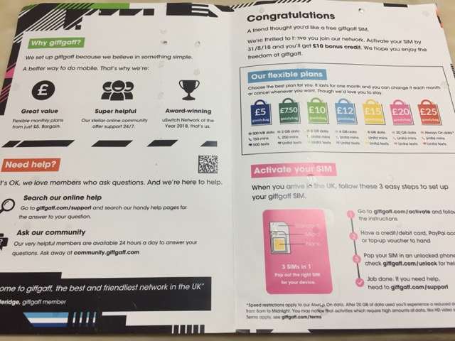 giffgaff mail inside content
