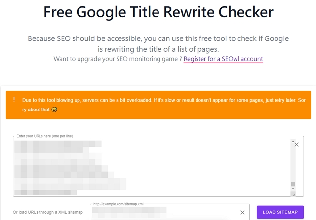 free-google-title-rewrite-checker index
