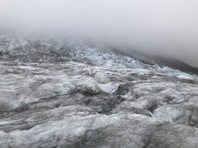 glacier hiking view