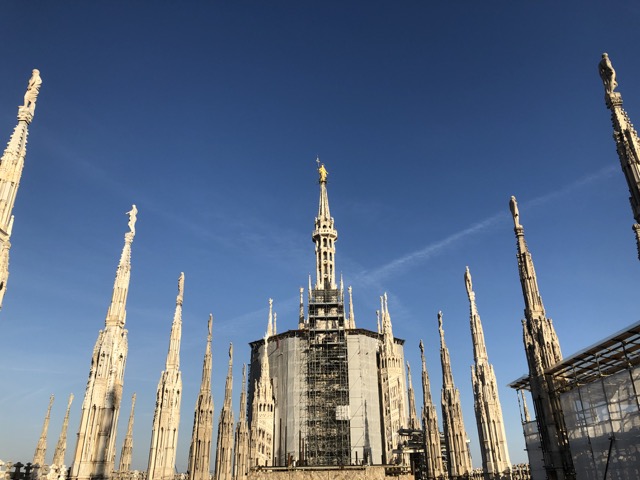 milan cathedral rooftop