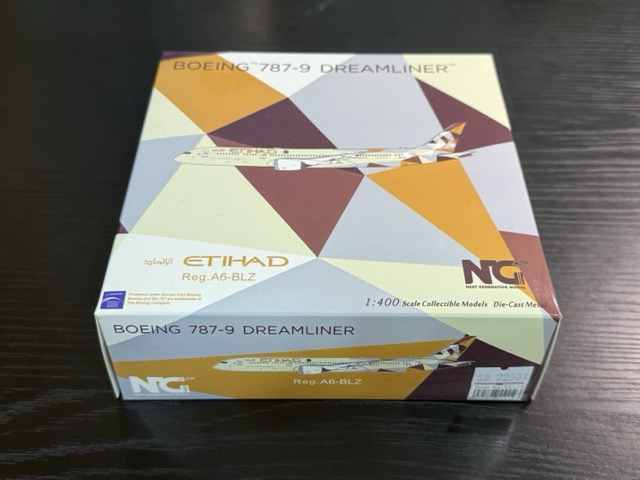 [開箱] Etihad Airways 阿提哈德航空 模型機