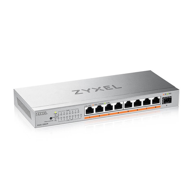 [開箱] Zyxel XMG-108HP 9埠 Multi-Gig 無網管 PoE 交換器